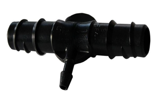 Verbinder T-Stück steck 16 mm x 1/4" Tülle x 16 mm steck: Profi T Steckverbinder steck 16 mm x Microschlauchanschluss x steck 16 mm